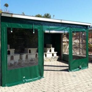 fermuarlı şeffaf branda
